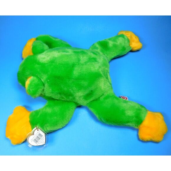 Ty Smoochy Frog Plush Toy Beanie Buddy Vintage 1998 Plushie - Picture 3 of 7